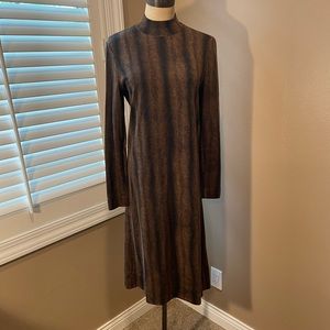 Vintage 1970s Goldworm Wool Dress